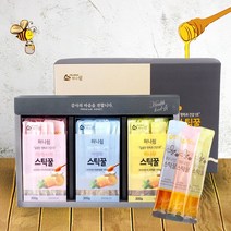 강원양봉 프리미엄 스틱꿀 20입 3종선물세트, 없음