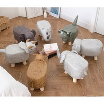 애니멀스툴 미니스툴 아이방 인테리어의자, 코뿔소화이트