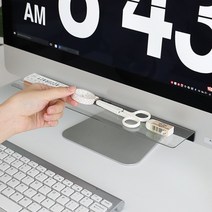 데스크 정리 모니터 아크릴선반 책상정리 정리수납 피씨방 모니터정리 컴퓨터위 미니