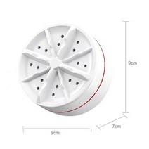 돈세는기계 휴대용 미니 초음파 터보 세탁기 18W 친밀한 의류 양말 여행용, 01 Washing Machine, 한개옵션1
