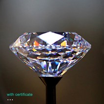 모이사나이트 KNOBSPIN Moissanite 돌 3 MM 10 CT D 색상 VVS1 둥근 모양 컷 연구소 GRA 인증서 보석과 다이아몬드 성장