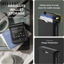 휴대폰케이스 VRS DESIGN Terra Guard Modern GO for Galaxy Z Flip 5 5G 휴대폰 케이스 프리미엄 모던 깔끔한 스타일 스프링 장착 힌지 커버