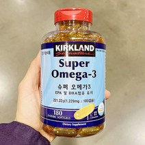 커클랜드시그니처 KIRKLAND SIGNATURE 슈퍼 오메가3 180CT 장용성캡슐, 단품, 단품
