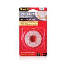 3M 스카치 다용도 필름타입 투명 양면테이프, 없음