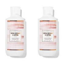 베스앤바디웍스 프레쉬 코코넛 앤 코튼 샤워젤 10Floz(295ml) 2팩