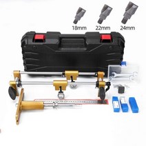 목공 타공기 나무 문 슬로터 슬롯 머신 도구 키트 열쇠 구멍 오프너 장붓구멍 지그 전면 오픈 잠금 W/커터, 01 YELLOW