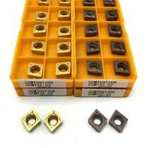 선반 밀링 바이트 ccmt060204 ccmt09t304 ccmt09t308 내부 선삭 공구 초경 인서트 toolcnc 강 가공 선삭 인서트, 10개, ccmt09t304 vp15tf