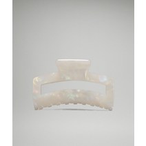 미국 룰루레몬 LULULEMON 207778 라지 클로 헤어 클립 - 화이트 오팔/실버스톤, White Opal/Silverstone_ONE SIZ