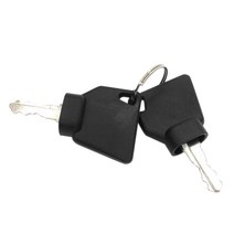 굴삭기 2Pcs 점화 시작 키 스위치 스타터 3CX 굴 삭 기 대부분의 기계 파는 교체 부품, 한개옵션0