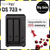 가정용nas nas구축 nas Synology-DS723 + 2 베이 네트워크 스토리지 클라우드 Nas 서버 6GB DDR4 RAM 디스, 01 DS723 PLUS