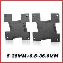 불규칙형틀게이지 불규칙자 MAKLE 고정밀 높이 5-36.5mm 목공 라우터 테이블 전기 원형 톱 조각 기계 측정 도구 눈금자, 3SET