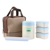 코스모스 보온 따끈도시락 500ml 세트, 1세트, 혼합 색상
