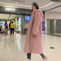 후드 롱 페이크퍼코트 인조밍크 루즈핏 밍크밍크털 코트 여 롱 후드 오버사이즈 기모 퍼 코트