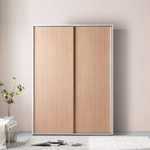 [코코미] 1400 직접제작 카라 자동댐핑 키큰 화이트 슬라이딩옷장, 핑크화이트