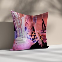 자모라 Koop-블랙 핑크 쿠션 커버 침대 베개 어린이 홈 장식 포옹 소파 45x45 애니메이션