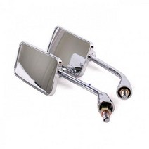 오토바이 백미러 사이드미러 사각 미러 스타/골드 거울, 사각백미러 골드-10mm