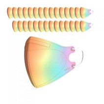 어린숨엣지 새부리형 컬러 마스크 뉴 초소형, 레인보우, 1200개, 1개입