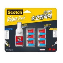 3M 스카치 접착제 멀티팩 액상타입 1개+젤타입6개, 5세트