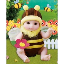여자아기 조카선물 꽃장식 꿀벌옷 애착인형 엄마표 구연동화 놀이 역할극