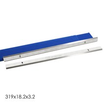 목공기계 목공공구 1쌍 319mm HSS 두께 목재 대패 블레이드 나이프 319x18.2x3.2mm 2 에지 Ryobi ETP1531AK, 한개옵션0