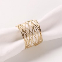 메탈 냅킨링 홈파티 호텔 냅킨 홀더 테이블 장식 링, 실버CM004213