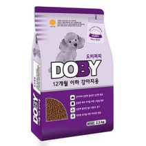 도비 퍼피 12개월이하 강아지용 사료 2.5kg, 3개