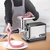 후지 민찌기 소시지충전 고기민서기 스테인레스분쇄기, 검정 및 은색(표준 버전)