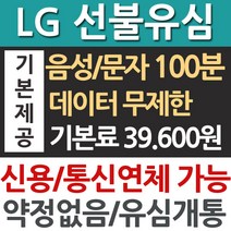 프리텔 LG선불유심 LTE 데이터 무약정 선불폰 SK KT, 1개, 선불유심