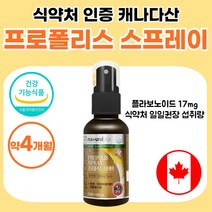 어린이 프로폴리스 스프레이 캐나다 직수입 식약처 기능성 인정 포르폴리스 프로플리스 프로포리스 여성 남자 선물 액상 플라보노이드 17mg 청소년 부모님 키즈 유아 50대 약 1개월분, 30ml x 4개 (약 4개월분)