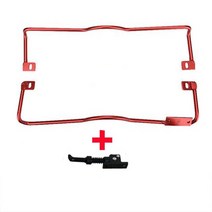 나인봇 미니라이트 미니프로 스쿠터용 보호 프레임 알루미늄 합금 범퍼 앞/뒤 바 주차 스탠드 부품 포함, 02 Red