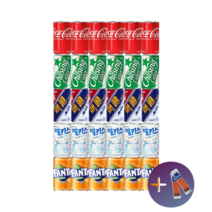 [취향저격] 미니캔 탄산음료 혼합 세트 코카콜라+칠성사이다+맥콜+사랑해요 밀키스+환타 오렌지 작은캔 한모금 업소용 가정용 사무실 pc방 노래방 당구장 식자재 도매 소매 배달용, 30개, 190ml