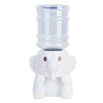 위시 미니 캐릭터 생수기 펭귄 호랑이 생수대 물통, 생수기-화이트코끼리, 2.2L