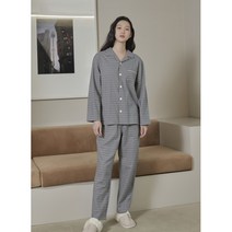 [폴햄][POLHAM] 22년 겨울신상 남여공용 플란넬 체크 파자마 세트 PHC4UI3001
