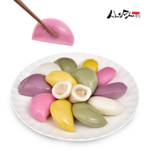 [사임당] 말랑쫀득 오색오맛 굳지않는 무지개바람떡 1kg x 3팩, 단품