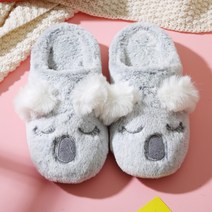 실내화 거실화 여성실내화 특별 코알라 모피 슬리퍼 남여 귀여운 재미 있은 신발 남성 여성 겨울 사용자 정의 홈 하우스 어린이 실내