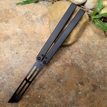 공구 TheOne-오징어 나비 트레이너 나이프 블랙 스톤 워시 440 블레이드 알루미늄 핸들 Jilt 날카로운 EDC 생존 도구, 10 black black blade, 10 black black blade