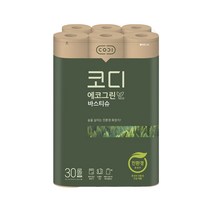 쌍용씨앤비 코디 에코그린 바스티슈 30m 30롤 1팩