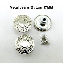 저스트인 혼합 금속 청바지 단추 바느질 의류 액세서리 장식 JMB-079 적합 17mm 30 개, [29] 28