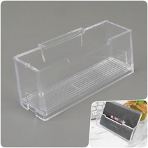 연결식 깔끔 심플한 1단 투명 명함 꽂이 메모지 책상 테이블 문구 사무 용품 수납 정리 함 소지품 잡화 소품 거치대 진열대 통 케이스 앞뒤 좌우 연결 가능 아크릴 스탠드 쇼케이스