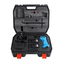 전기 무선 절단기계 스티로폼 커터 Minova 공기 냉각 핫 나이프 폼 커터 와이어 DC100, EU_블랙/ 블루