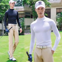 파인드미 남자 패션 골프 레이어드 남자골프복 골프티셔츠 목티 남성골프웨어 이너 스포츠 필드복