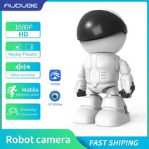 가정용 적외선 홈카메라 반려동물 펫캠 1080p 와이파이 로봇 ip 카메라 팬 틸트 홈, 카메라 추가 64g, 협력사, EU 플러그