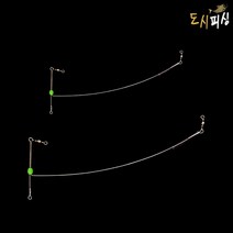 갈치 텐빈 속공 편대채비 도다리 카고 원투낚시, 21cm