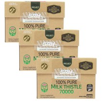 SPH 밀크씨슬 밀크시슬 간건강 영양제 효능 70000mg 60캡슐 고함량 캡슐당 실리마린 800mg 엉겅퀴, 60캡슐 3개