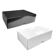 6구 골프공 유광 케이스 종이박스 (블랙화이트), 블랙, 1개