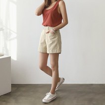 다와몰 / [사은품증정] 431 미진 히든 밴딩숏팬츠/여름 여성반바지 스판밴드 S부터 3X까지/ 진베이지