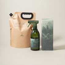 편한지금 피톤치드 에센셜 편백수 탈취제 스프레이 500ml 1500ml, 8.1500ml+500ml*2개