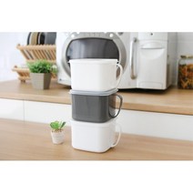 남은카레 전자렌지용 데우기 용기 2개 간식컵 스낵볼 이유식볼 간식볼 요거트볼 씨리얼볼 계란찜 달걀찜, 그레이