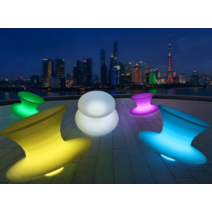 팽이의자 조명의자 야외공원 조경 오뚜기의자 (스몰), 야외 모델 소형 플러스 방수 6550H44cm