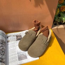 여자 천연소가죽 빈티지 로퍼 플랫슈즈 발편한 슬립온 겨울 방한 구두 수제화 신발 성수동 s6